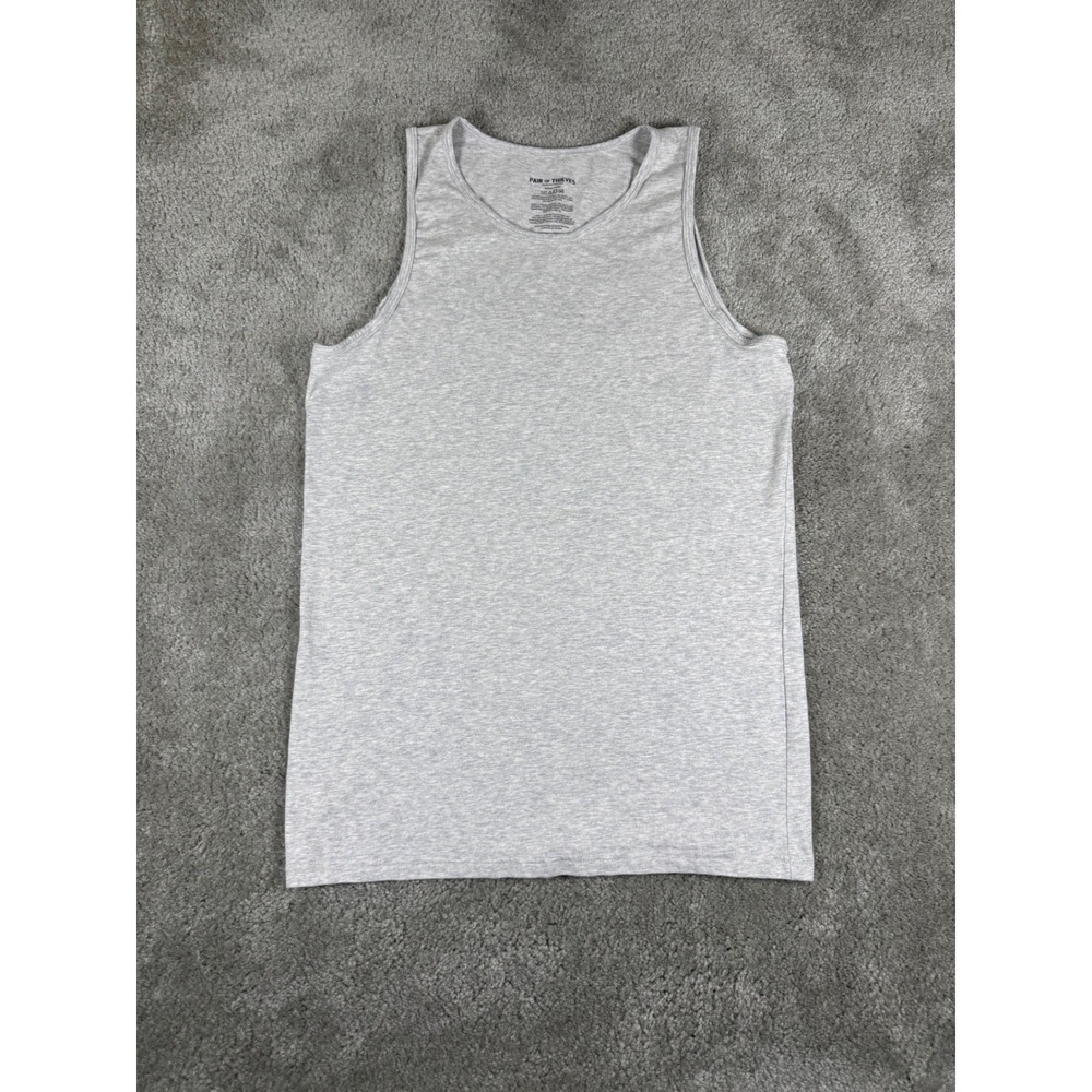 Pair of Thieves Mens Tank Top Heather Gray Cotton Blend Undershirt Medium